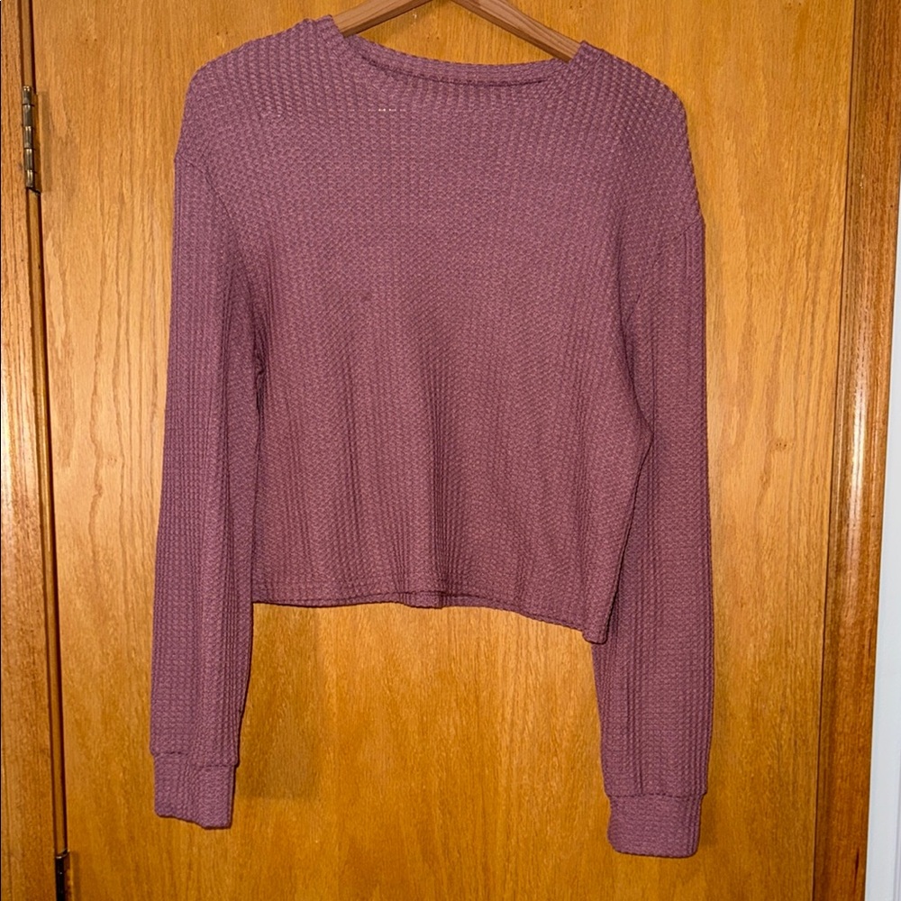 SHEIN Purple Crew Neck Sweater